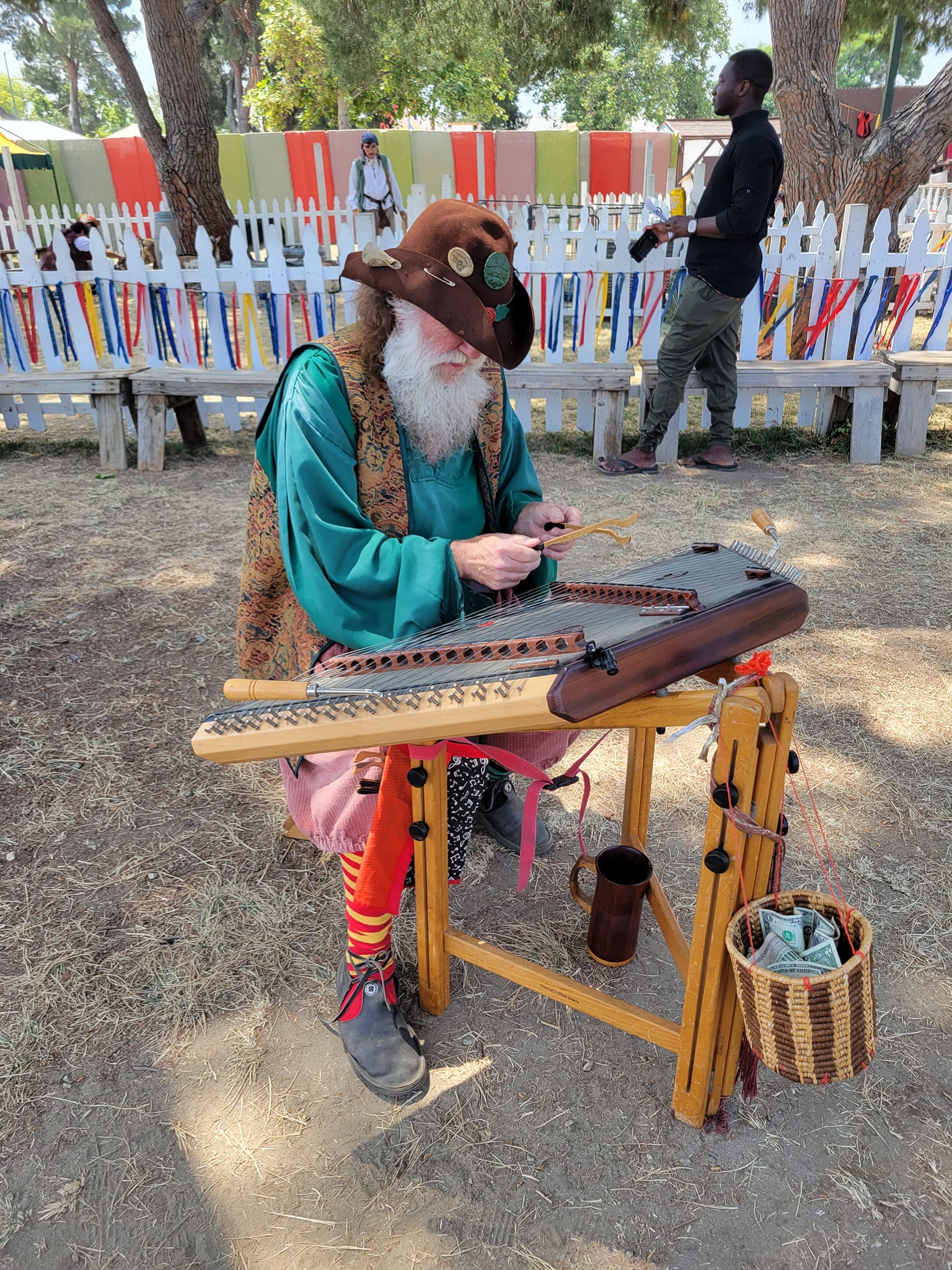 Mudge Playing Dulcimer at the Renaissance Faire